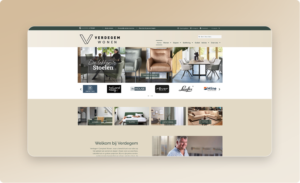 Verdegem website redesign